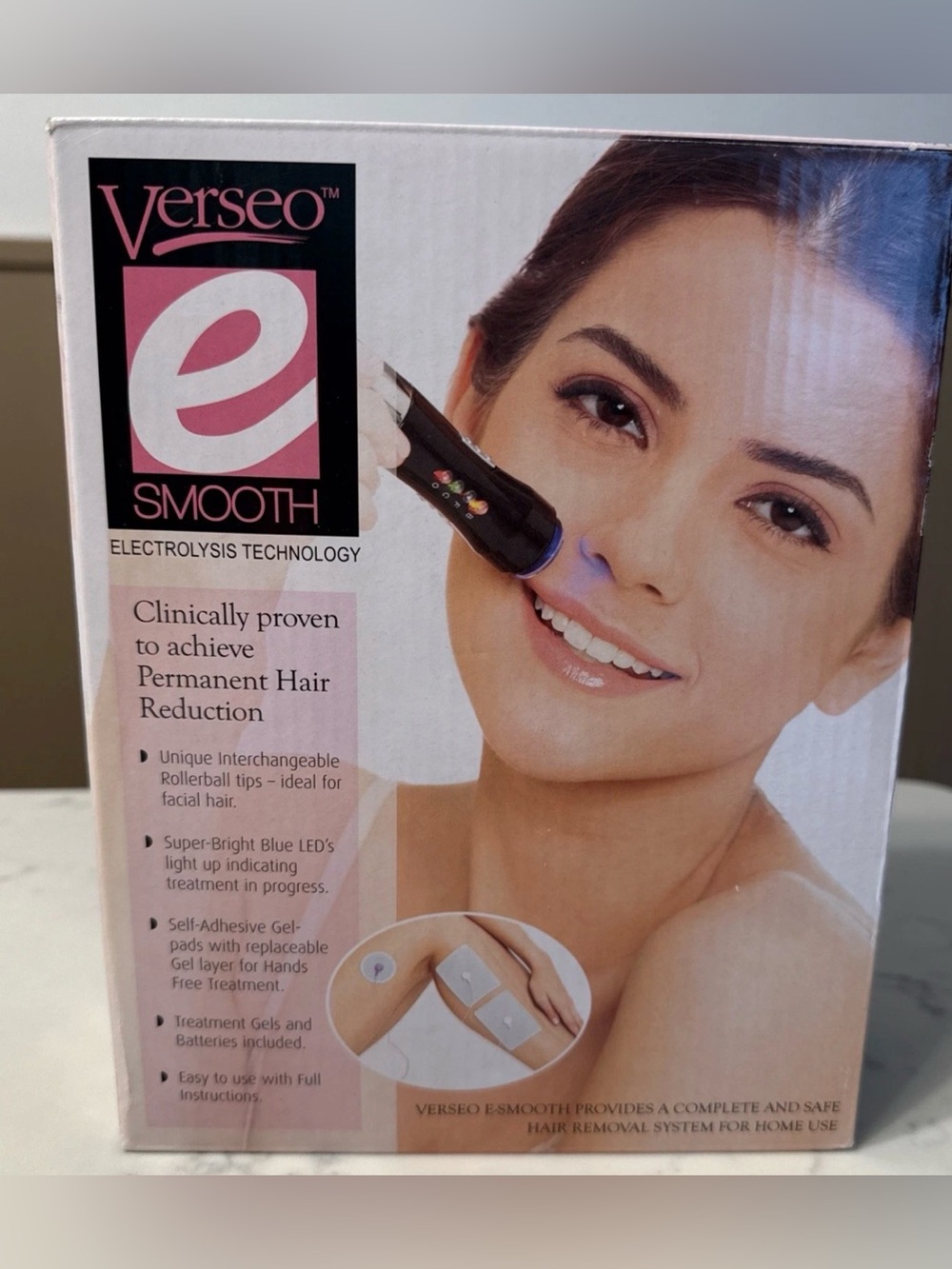 Verseo E Smooth Electrolysis Hair Reduction System Permanent Facial Body New!